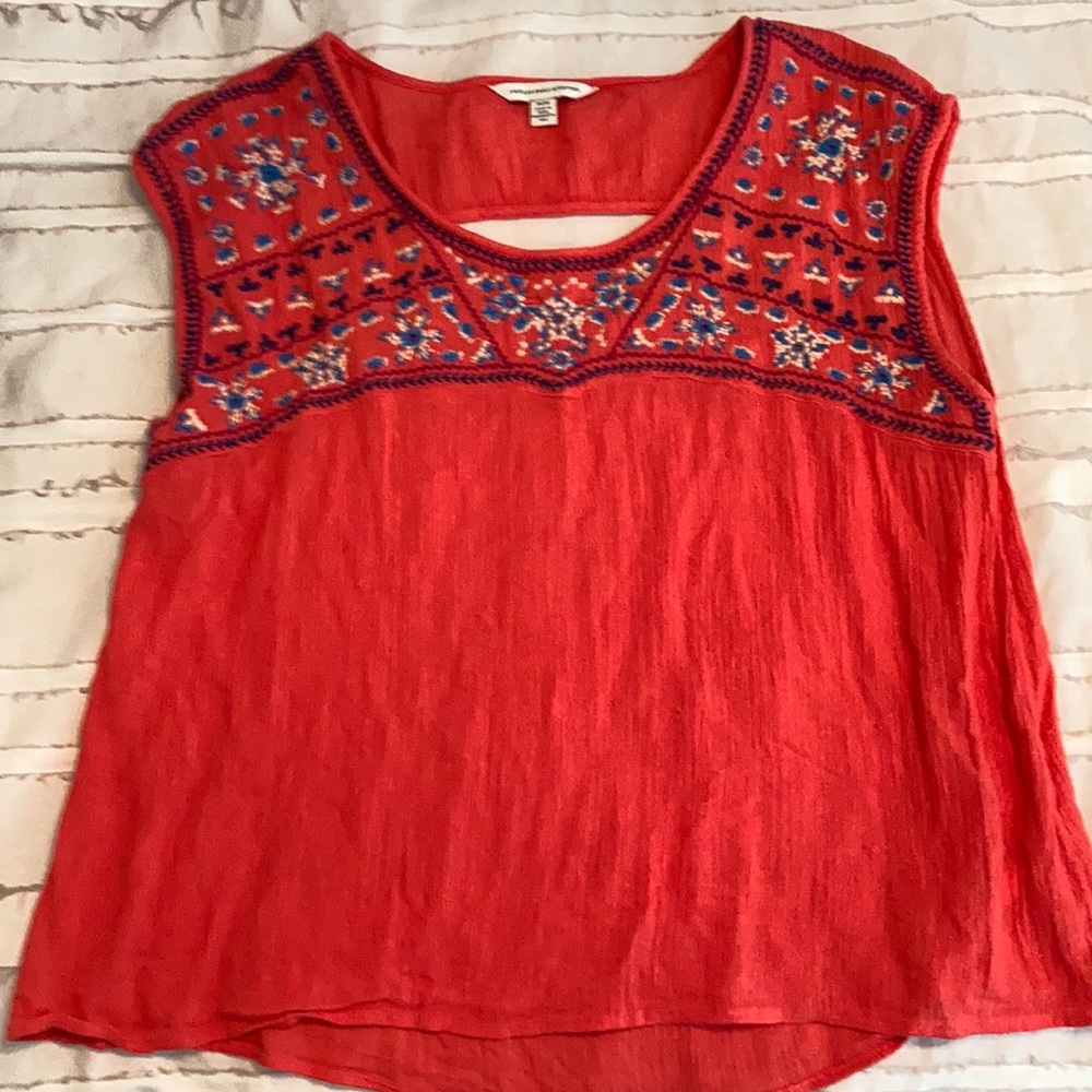 American Eagle Embroidered Blouse
